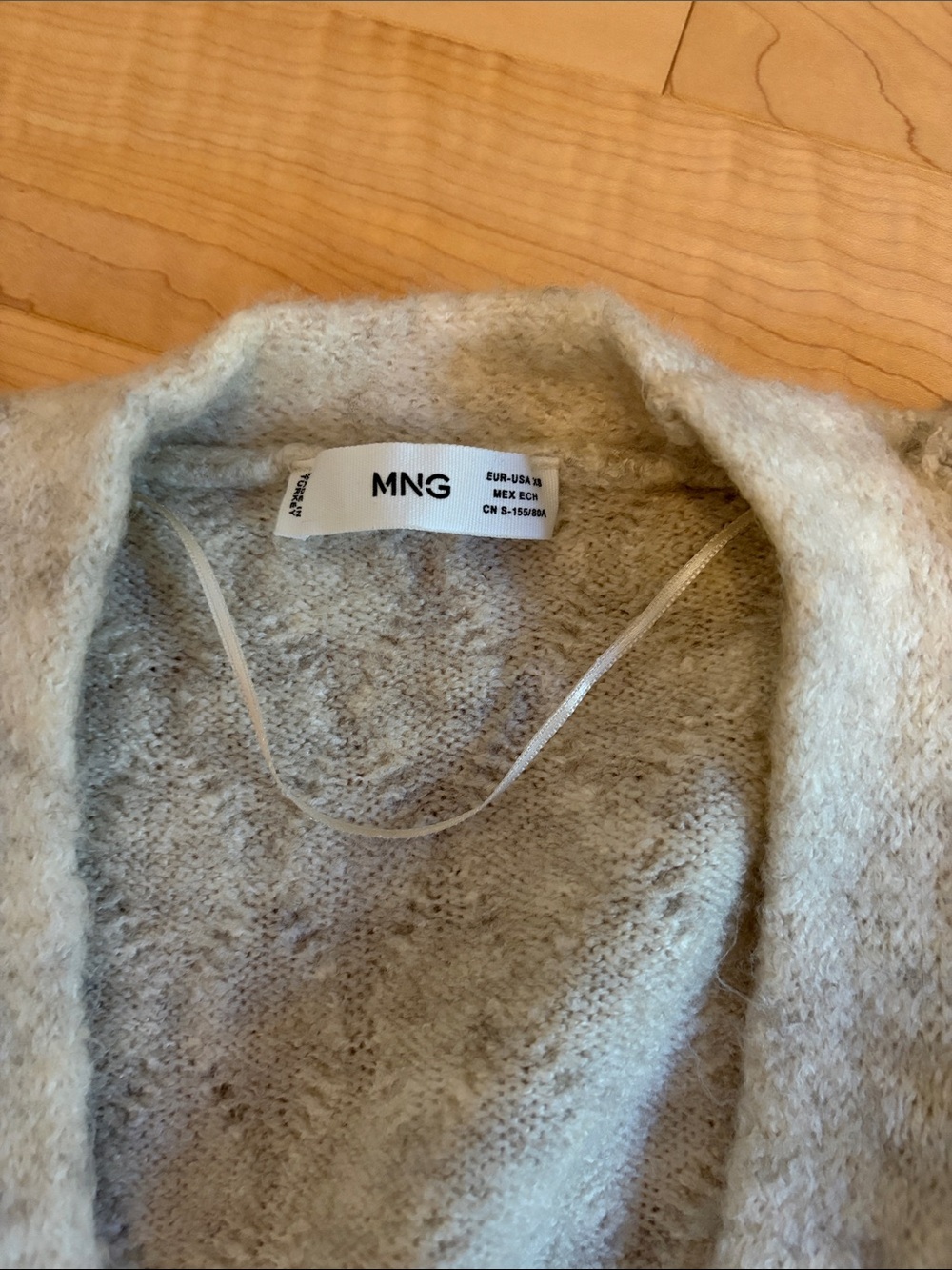 Mango Cream Ruffle-Trim Button Cardigan - Picture 2 of 2